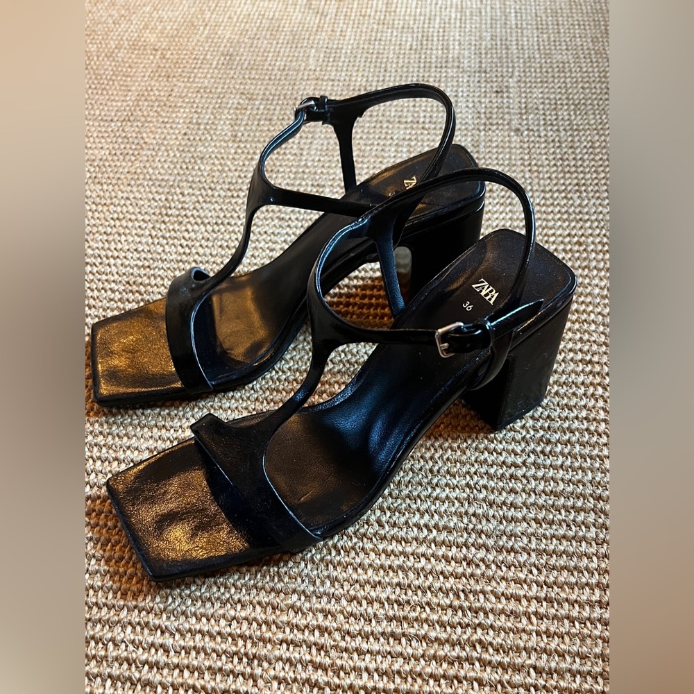 Zara Strap Block Heel